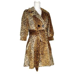 Vintage 1960’s Joseph Ribkoff Leopard Print Faux Fur Coat